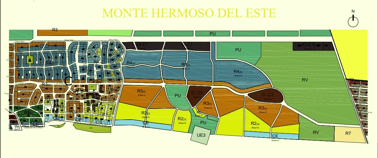 Monte Hermoso del Este en 1992